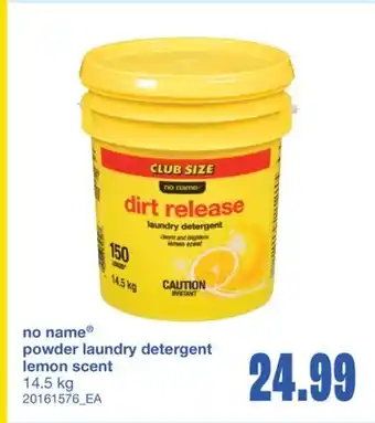 Wholesale Club POWDER LAUNDRY DETERGENT LEMON SCENT, 14.5 kg offer