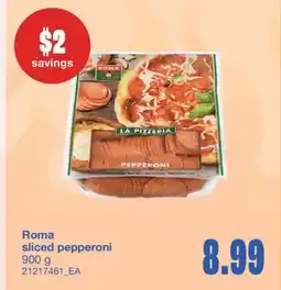 Wholesale Club SLICED PEPPERONI, 900 g offer