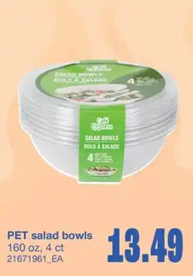 Wholesale Club PET SALAD BOWLS, 160 oz, 4 ct offer