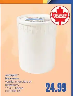 Wholesale Club ICE CREAM, 11.4 L offer