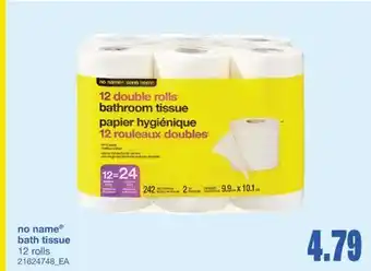 Wholesale Club NO NAME BATH TISSUE, 12 rolls offer