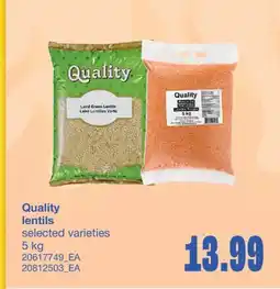 Wholesale Club LENTILS, 5 kg offer