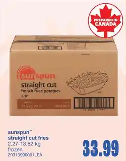 Wholesale Club STRAIGHT CUT FRIES, 2.27-13.62 KG offer