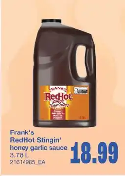 Wholesale Club STINGIN' HONEY GARLIC SAUCE, 3.78 L offer