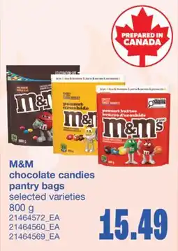 Wholesale Club CHOCOLATE CANDIES PANTRY BAGS, 800 g offer