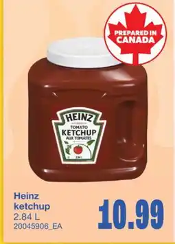 Wholesale Club HEINZ KETCHUP, 2.84 L offer