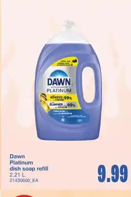Wholesale Club PLATINUM DISH SOAP REFILL, 2.21 L offer