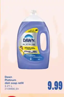 Wholesale Club PLATINUM DISH SOAP REFILL, 2.21 L offer
