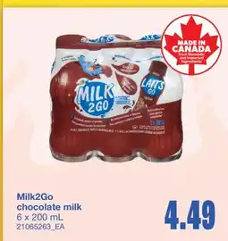 Wholesale Club CHOCOLATE MILK, 6 x 200 mL offer