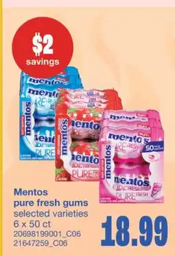 Wholesale Club PURE FRESH GUMS, 6 x 50 ct offer