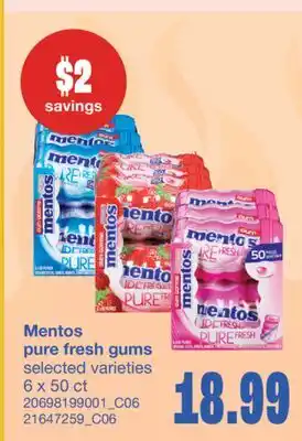 Wholesale Club PURE FRESH GUMS, 6 x 50 ct offer