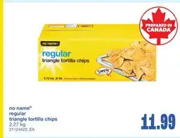 Wholesale Club REGULAR TRIANGLE TORTILLA CHIPS, 2.27 kg offer