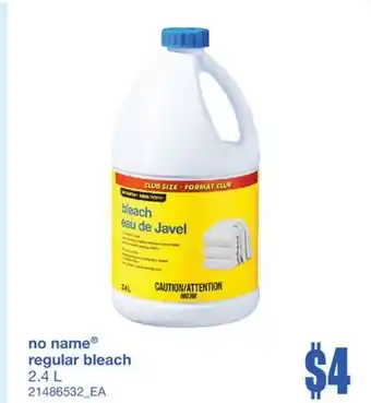 Wholesale Club REGULAR BLEACH, 2.4 L offer