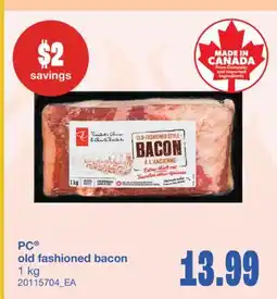 Wholesale Club OLD FASHIONED BACON, 1 KG offer