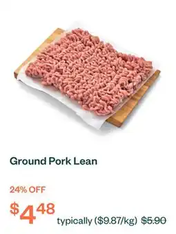 Voilà Ground Pork Lean offer