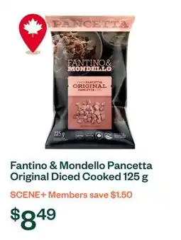 Voilà Fantino & Mondello Pancetta Original Diced Cooked 125 g offer