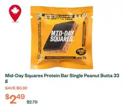 Voilà Mid-Day Squares Protein Bar Single Peanut Butta 33 g offer
