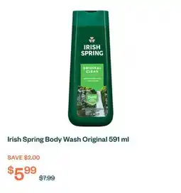Voilà Irish Spring Body Wash Original 591 ml offer