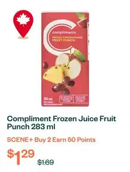 Voilà Compliment Frozen Juice Fruit Punch 283 ml offer