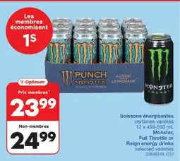 Wholesale Club BOISSONS ÉNERGISANTES, 12 X 458-550 ML offer