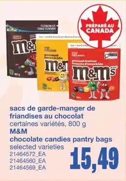 Wholesale Club SACS DE GARDE-MANGER DE FRIANDISES AU CHOCOLAT, 800 G offer