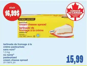 Wholesale Club TARTINADE DE FROMAGE À LA CRÈME PASTEURISÉE, 1,5 KG offer