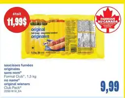Wholesale Club SAUCISSES FUMÉES ORIGINALES, 1,5 KG offer