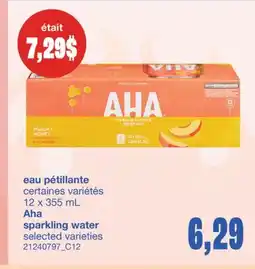 Wholesale Club EAU PÉTILLANTE, 12 x 355 mL offer