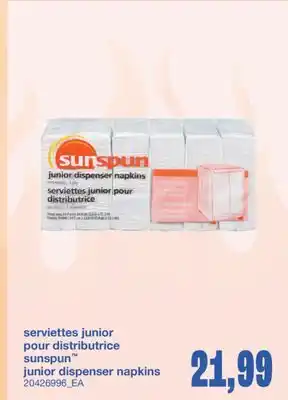 Wholesale Club SERVIETTES JUNIOR POUR DISTRIBUTRICE offer