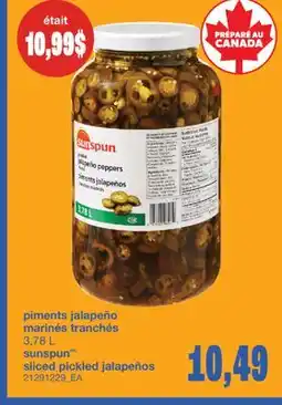 Wholesale Club PIMENTS JALAPEÑO MARINÉS TRANCHÉS, 3,78 L offer