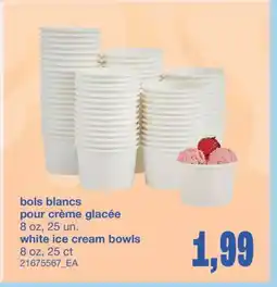 Wholesale Club BOLS BLANCS POUR CRÈME GLACÉE, 8 OZ, 25 UN offer