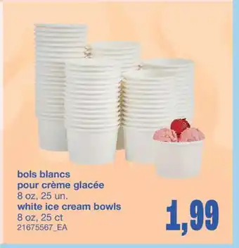 Wholesale Club BOLS BLANCS POUR CRÈME GLACÉE, 8 OZ, 25 UN offer