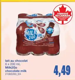 Wholesale Club LAIT AU CHOCOLAT 6 x 200 mL offer