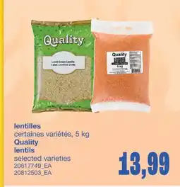 Wholesale Club LENTILLES, 5 KG offer