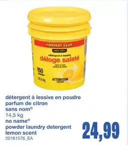 Wholesale Club DÉTERGENT À LESSIVE EN POUDRE PARFUM DE CITRON, 14,5 KG offer