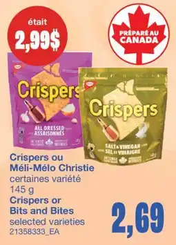 Wholesale Club CRISPERS OU MÉLI-MÉLO CHRISTIE, 145 G offer
