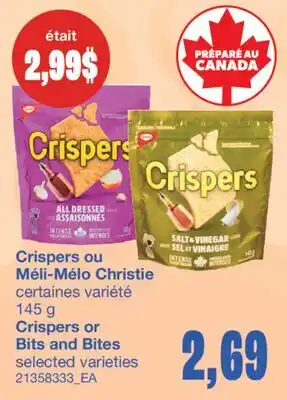 Wholesale Club CRISPERS OU MÉLI-MÉLO CHRISTIE, 145 G offer