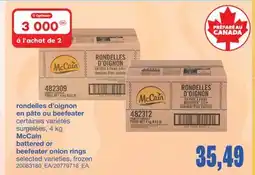 Wholesale Club RONDELLES D'OIGNON EN PÂTE OU BEEFEATER, 4 KG offer