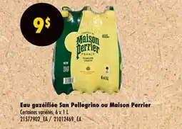Wholesale Club Eau gazéifiée San Pellegrino ou Maison Perrier offer