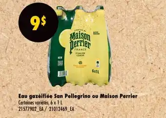 Wholesale Club Eau gazéifiée San Pellegrino ou Maison Perrier offer