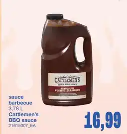 Wholesale Club SAUCE BARBECUE, 3,78 L offer