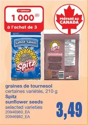 Wholesale Club GRAINES DE TOURNESOL, 210 G offer