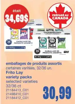 Wholesale Club EMBALLAGES DE PRODUITS ASSORTIS, 32/36 UN offer