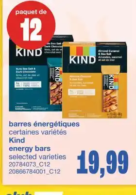 Wholesale Club BARRES ÉNERGÉTIQUES, PAQUET DE 12 offer