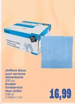 Wholesale Club CHIFFONS BLEUS POUR SERVICES ALIMENTAIRES, 200 UN offer