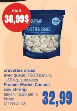 Wholesale Club CREVETTES CRUES, 16/20 par un. 1,36 kg offer