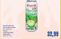 Wholesale Club JUS DE NOIX DE COCO AVEC PULPE, 24 x 500 mL offer