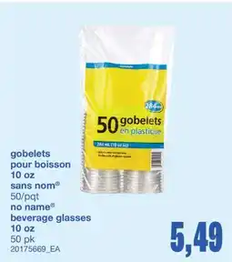 Wholesale Club GOBELETS POUR BOISSON 10 OZ, 50/pqt offer