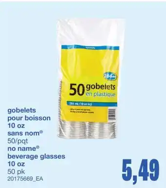 Wholesale Club GOBELETS POUR BOISSON 10 OZ, 50/pqt offer