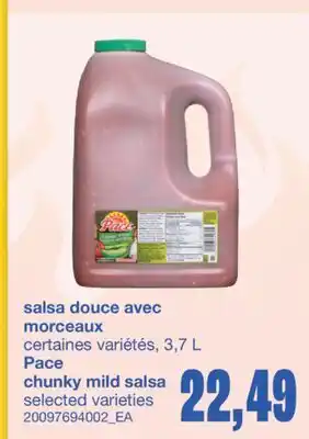 Wholesale Club SALSA DOUCE AVEC MORCEAUX, 3,7 L offer